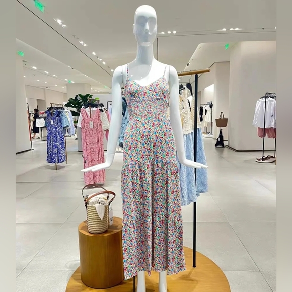 New Zara Floral Printed Midi Dress - 8072/836 - Picture 7 of 11